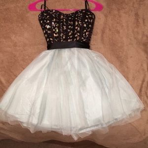 black and blue formal dress by teeze me